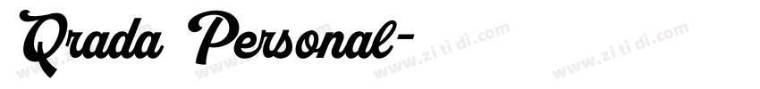 Qrada Personal字体转换 Qrada Personal字体转换